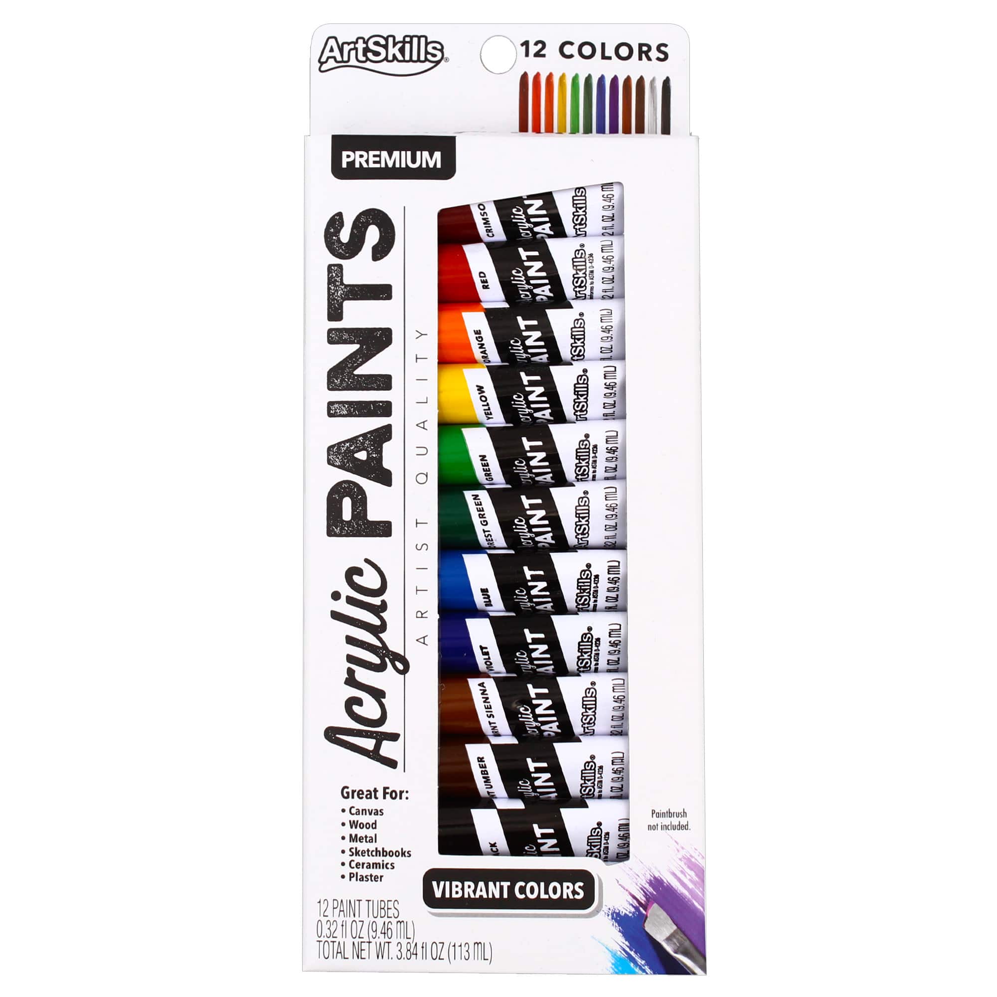 ArtSkills® 12 Color Acrylic Paint Set
